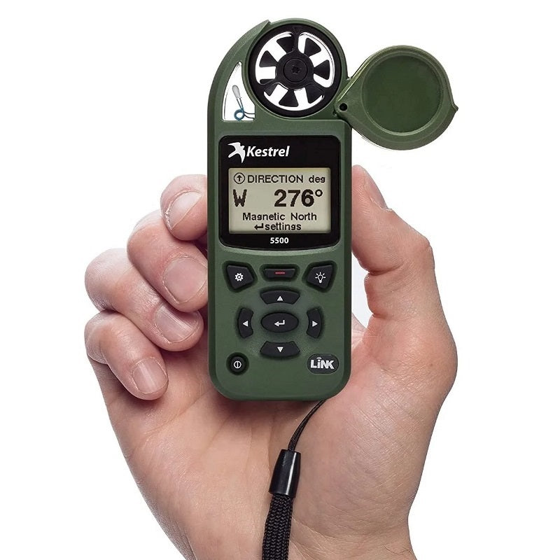 Kestrel 5500 Weather Meter With LiNK + Vane Mount (Olive
