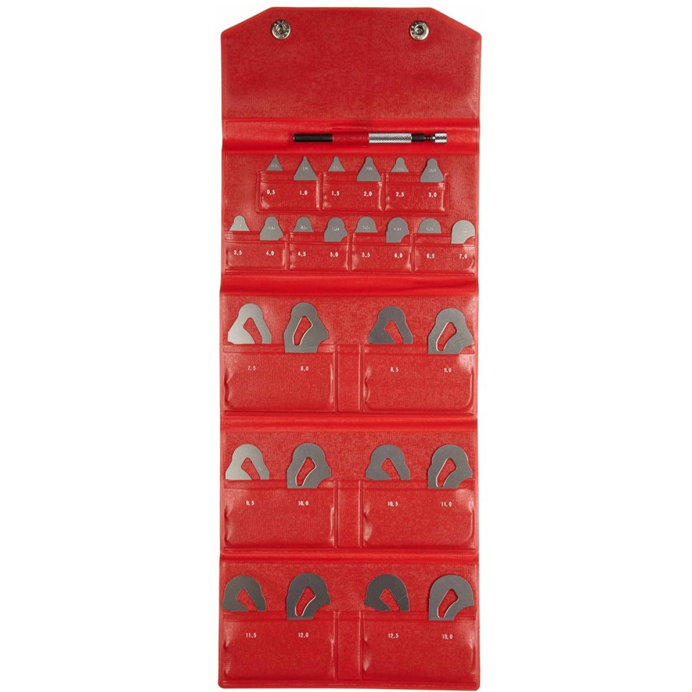 Mitutoyo 186-902 Radius Gauge 0.5-13mm, 26 leaves - Materialsupply