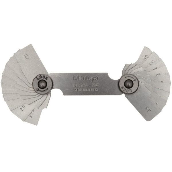 Mitutoyo 186110 Radius Gauge 0.46mm. 18pairs Materialsupplysaudi